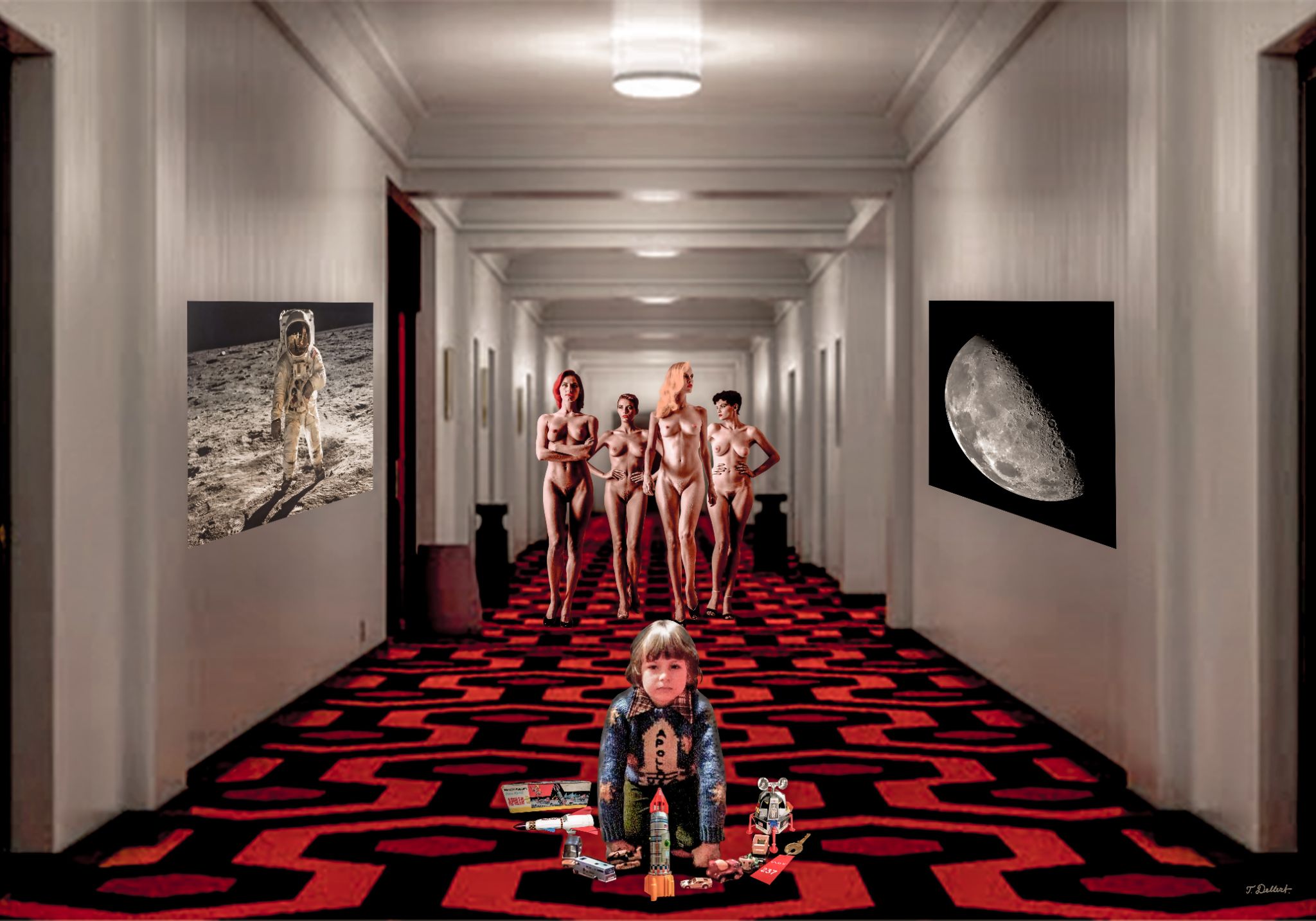 Naked in the coridor leading to p room 237